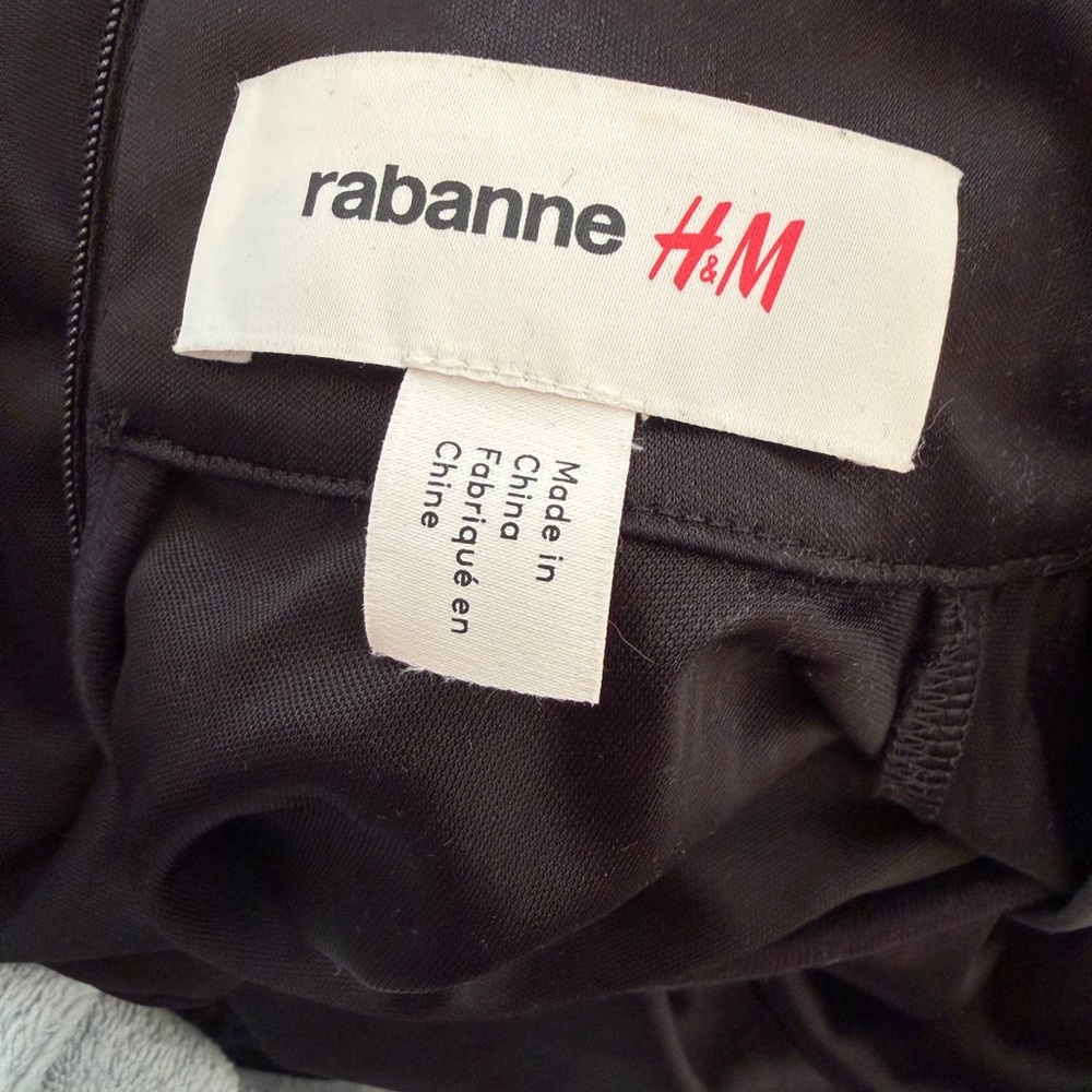 Paco Rabanne x H&M Black Bubble Mini Dress, Sz M - Picture 4 of 5